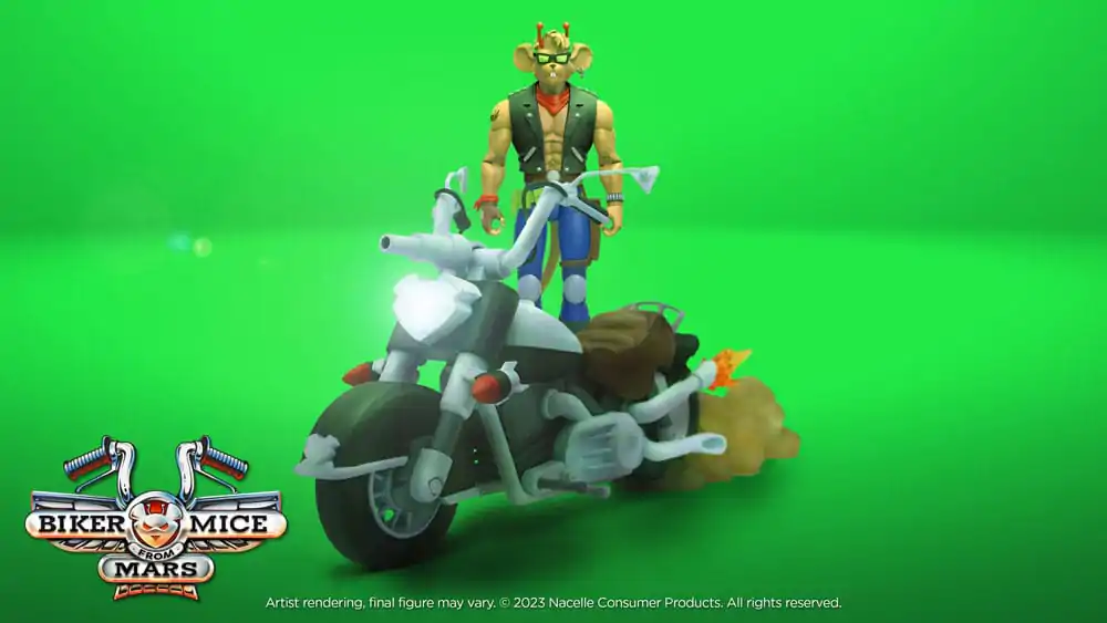 Biker Mice From Mars Vehicle Motocicleta Monstru Marțian a lui Throttle 23 cm poza produsului
