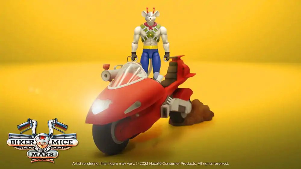 Biker Mice From Mars Vehicle Sania Rachetă Radicală a lui Vinnie 25 cm poza produsului
