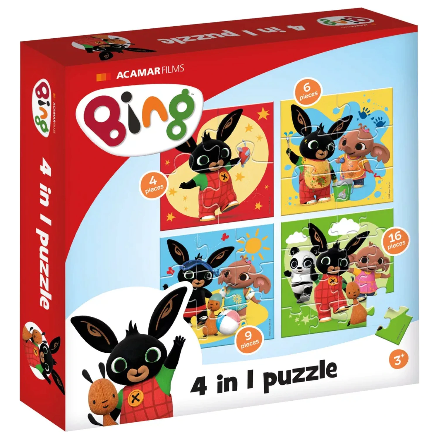 Bing Fun 4-in-1 Puzzle 4 in 1 Puzzle poza produsului