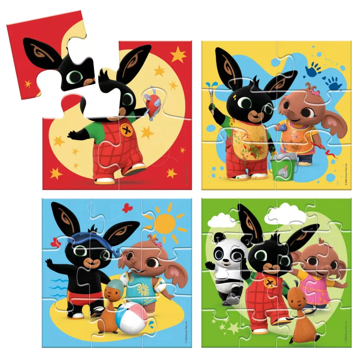 Bing Fun 4-in-1 Puzzle 4 in 1 Puzzle poza produsului