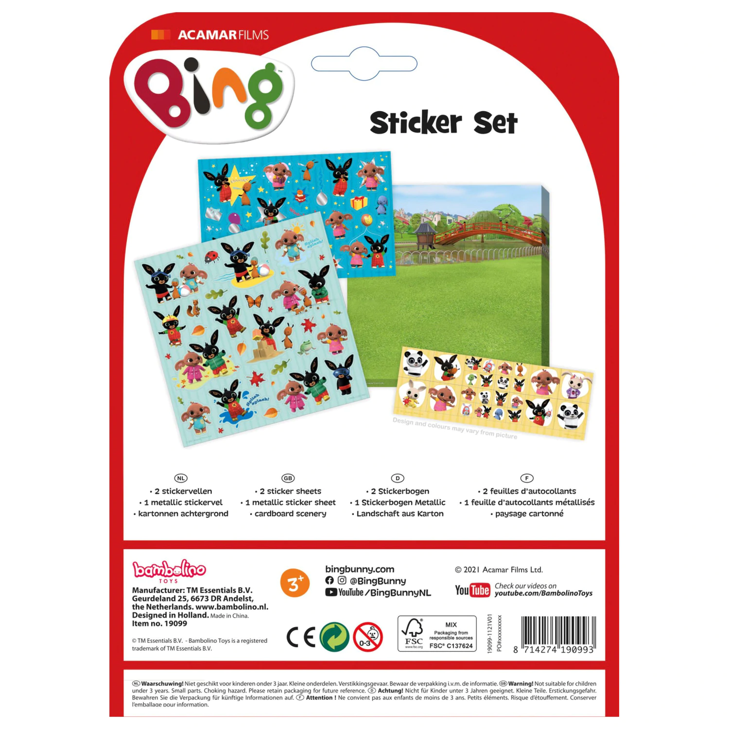 Set de stickere Bing Fun poza produsului