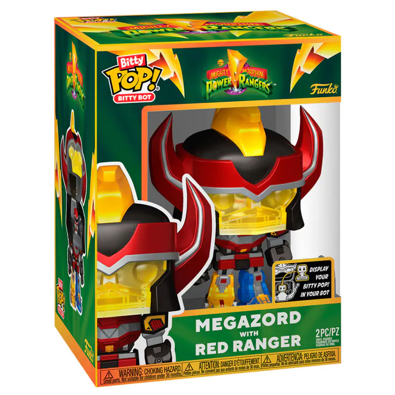 Figurină Bitty Bots Mighty Morphin Power Rangers Megazord cu Red Ranger poza produsului