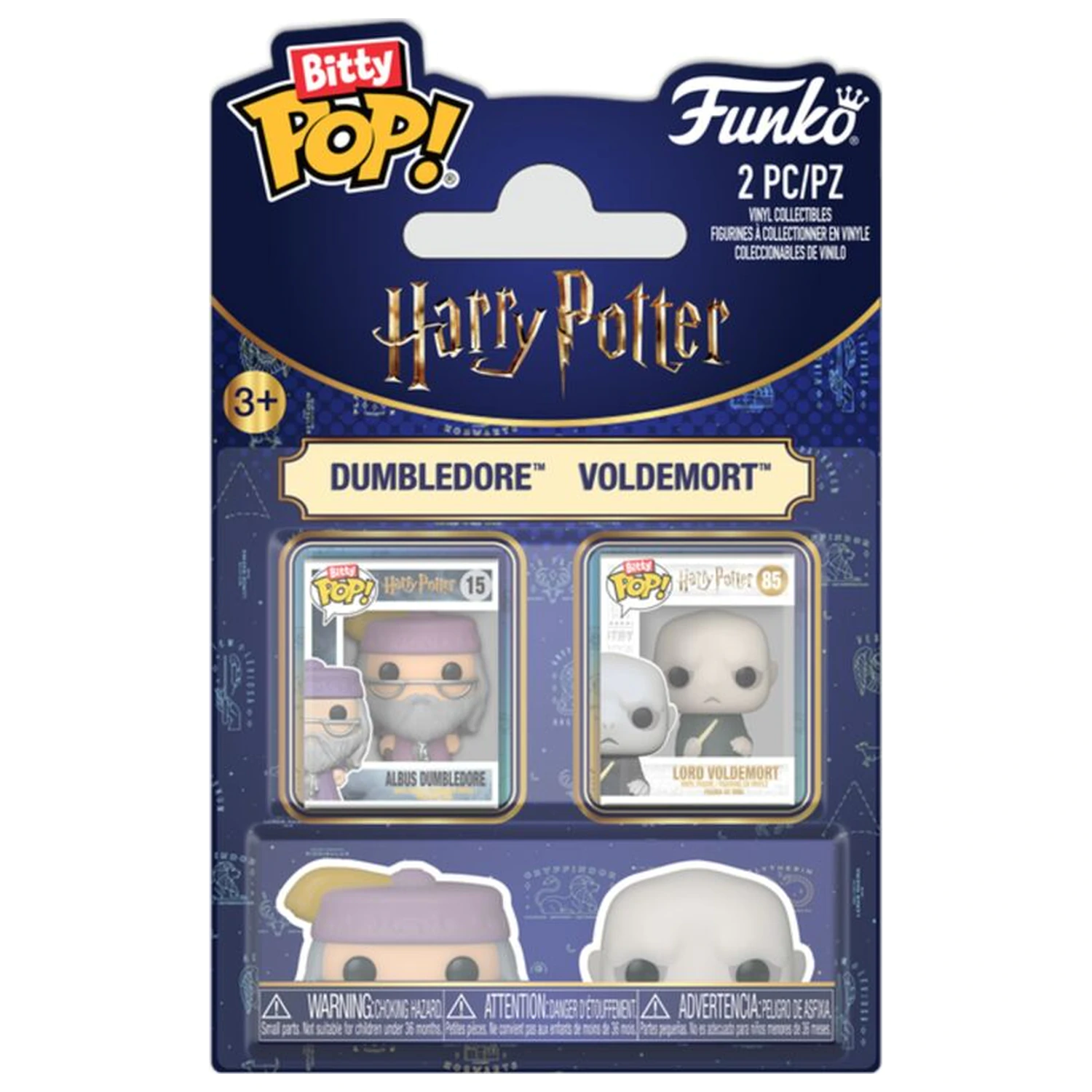 Bitty Funko POP pack 2 figurine Harry Potter Dumbledore & Voldemort poza produsului
