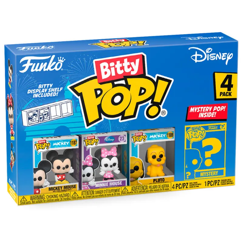 Disney Bitty POP! Figurina Vinyl Set 4 buc. Mickey 2,5 cm poza produsului