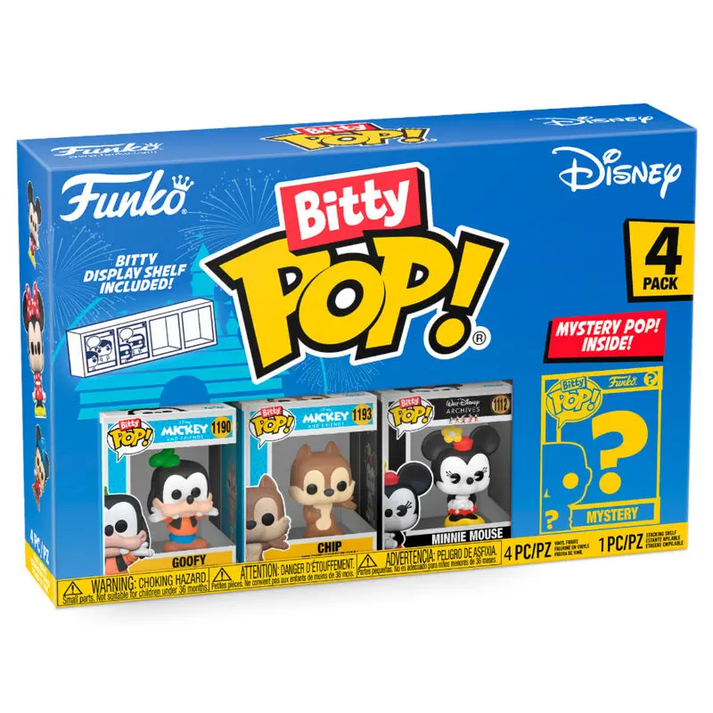 Disney Bitty POP! Figurina de vinil set de 4 Goofy 2,5 cm poza produsului