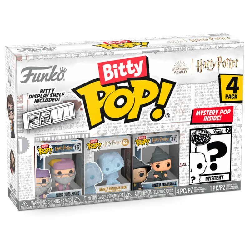 Harry Potter Bitty POP! Figurina Vinil set 4 Dumbledore 2,5 cm poza produsului