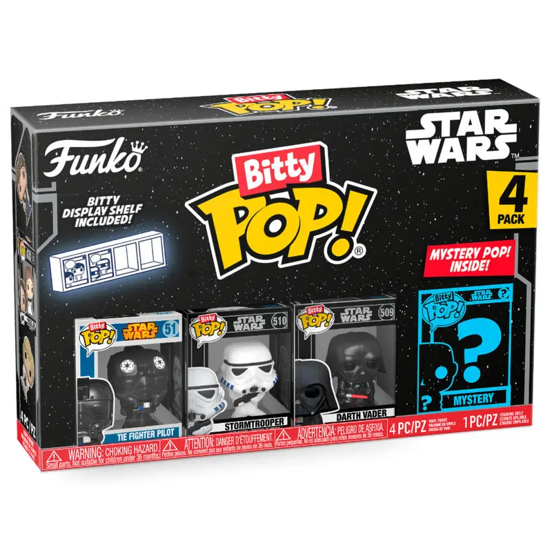 Star Wars Bitty POP! Figurina Vinyl 4-Pack Darth Vader 2,5 cm poza produsului