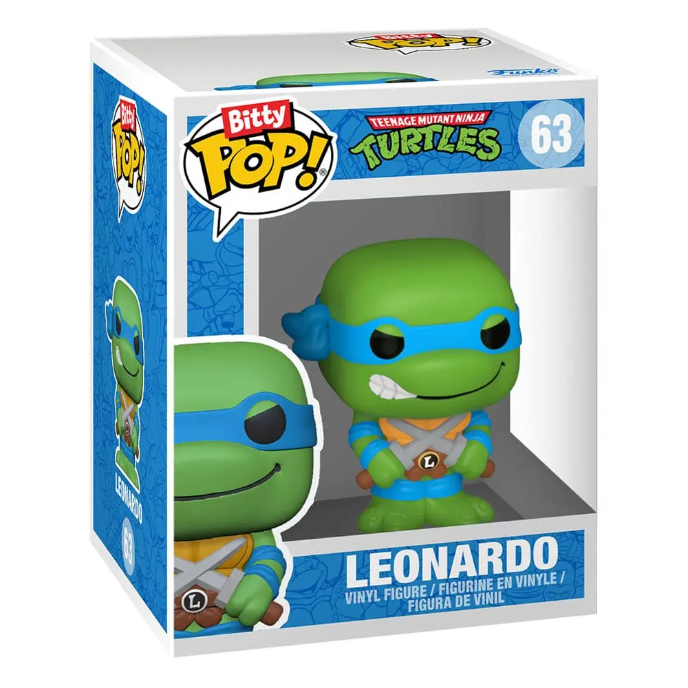 Teenage Mutant Ninja Turtles Bitty POP! Figurina Vinil Set de 4 Leonardo 2,5 cm poza produsului