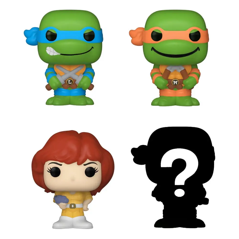 Teenage Mutant Ninja Turtles Bitty POP! Figurina Vinil Set de 4 Leonardo 2,5 cm poza produsului