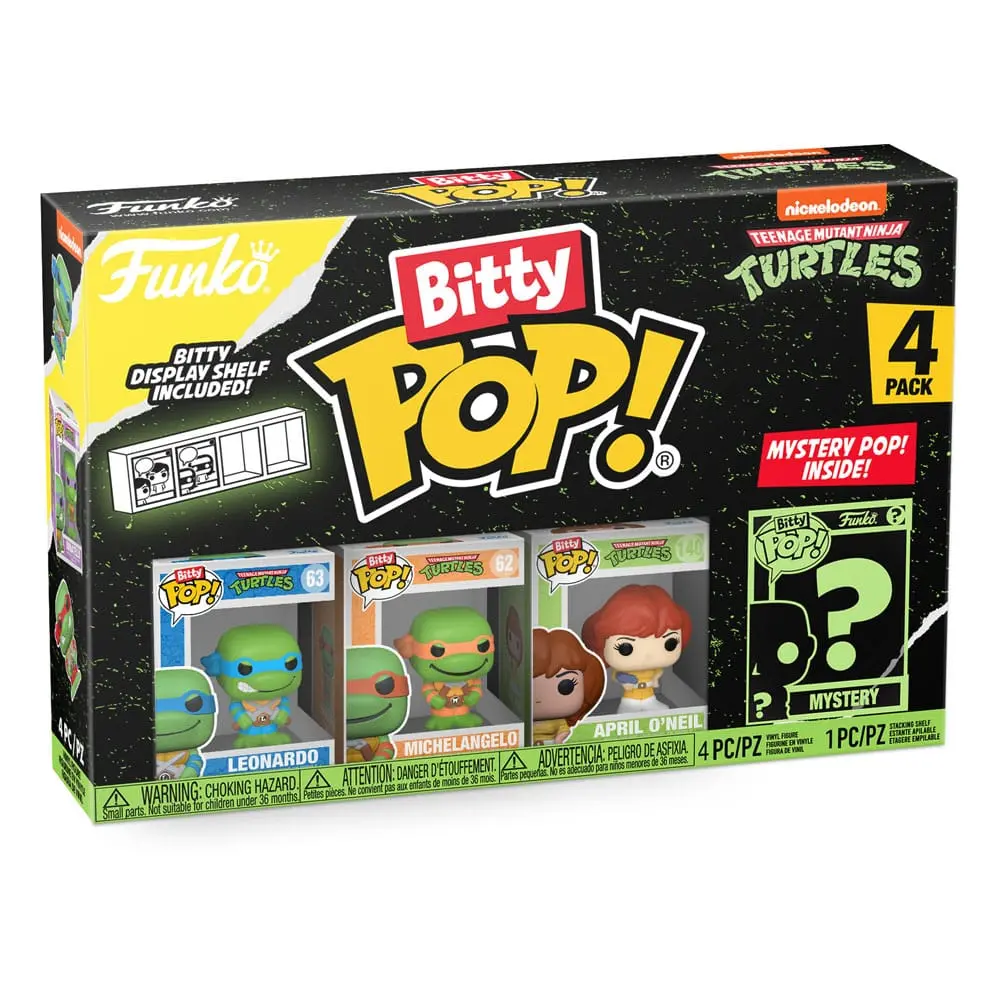 Teenage Mutant Ninja Turtles Bitty POP! Figurina Vinil Set de 4 Leonardo 2,5 cm poza produsului