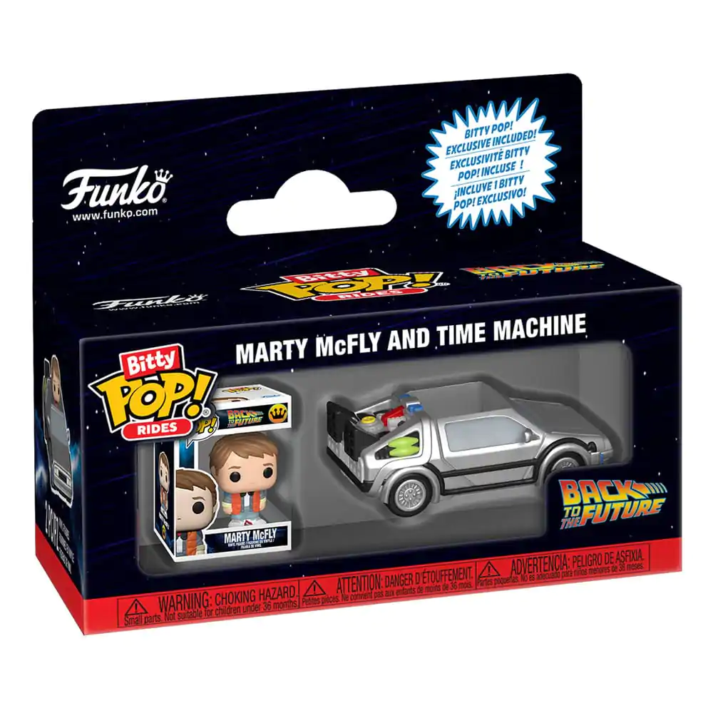 Figurină Bitty Funko POP Ride Back to the Future Time Machine poza produsului