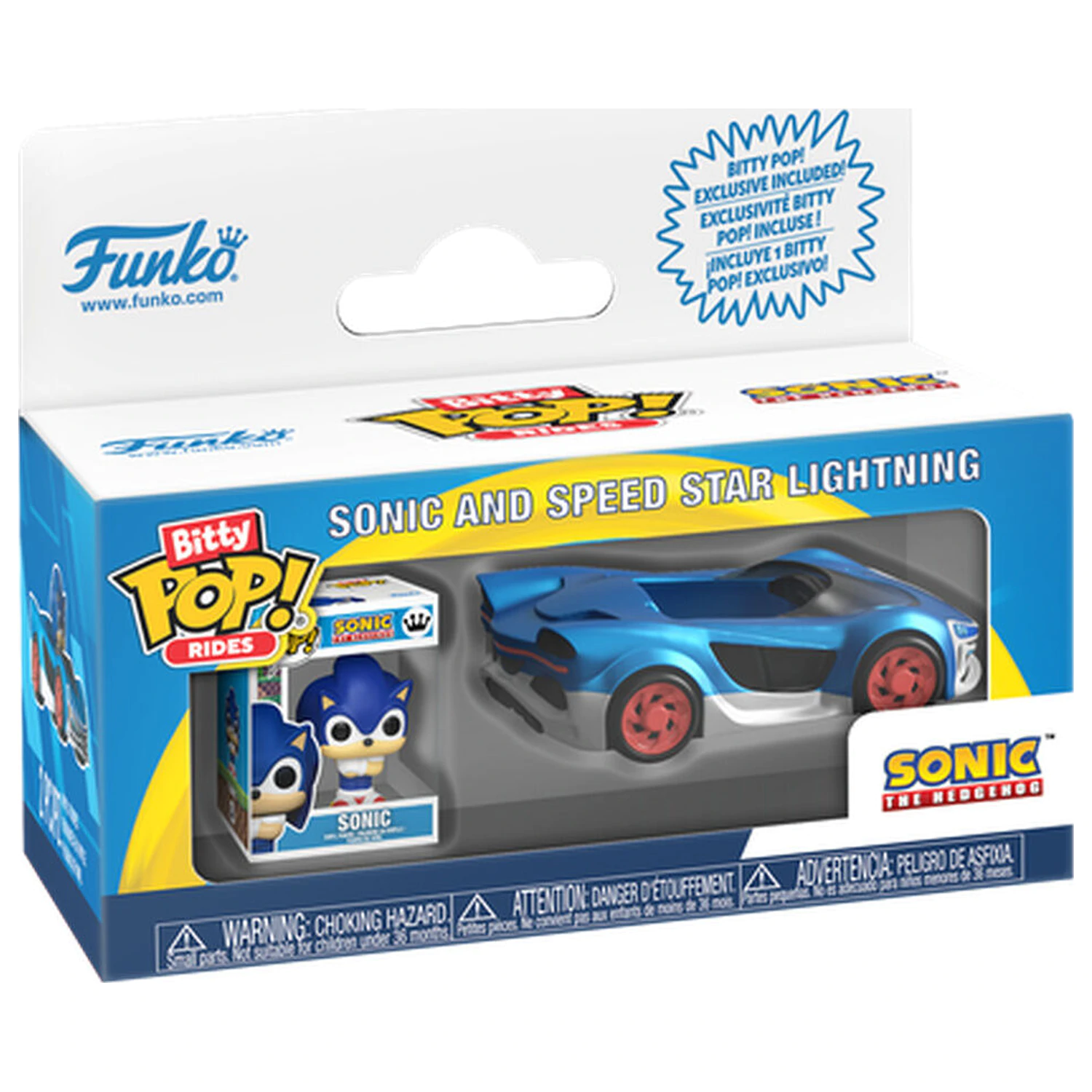 Bitty Funko POP figura Ride Sonic The Hedgehog Sonic and Speed Star w/Sonic Lightning poza produsului