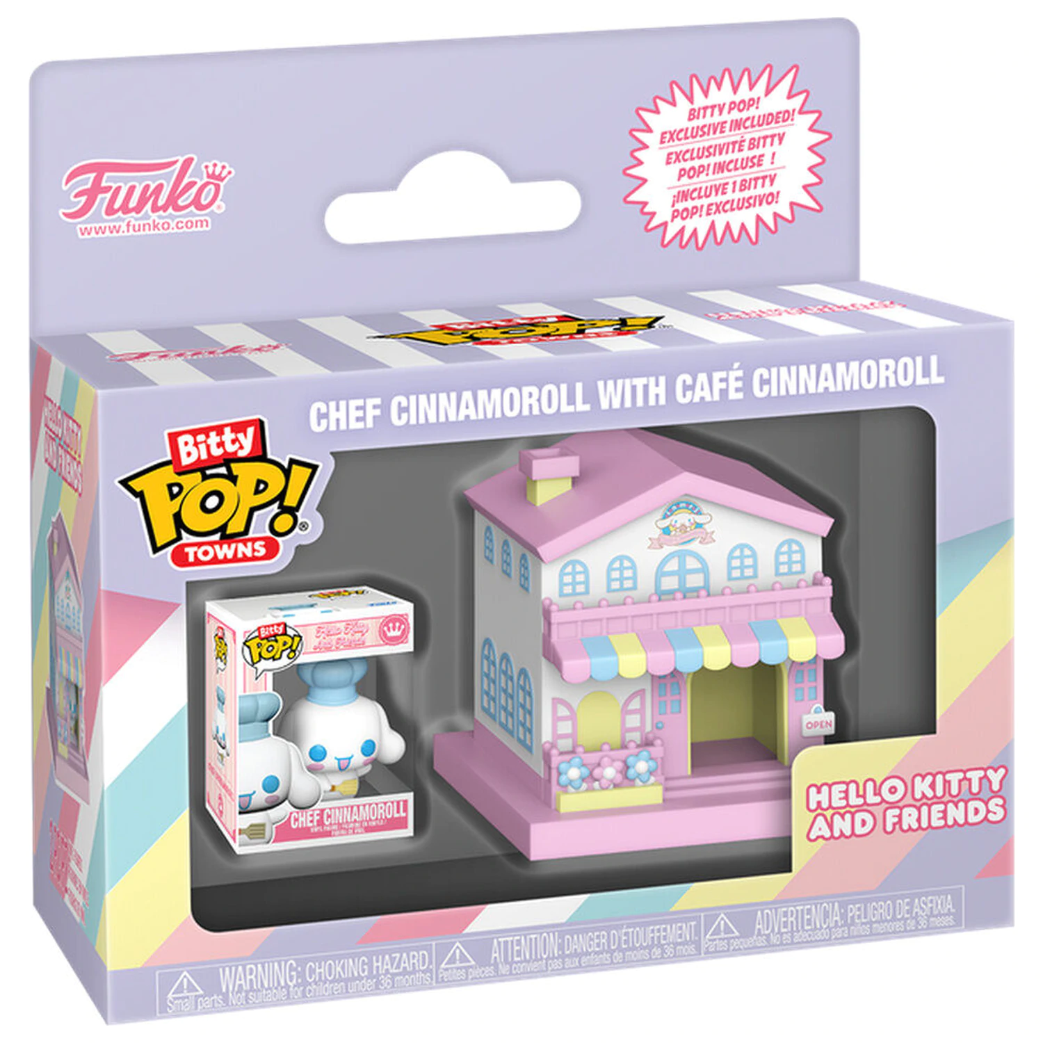 Figurina Funko POP Bitty Funko POP figure Town Hello Kitty and Friends Chef Cinnamoroll With Cafe Cinnamoroll poza produsului
