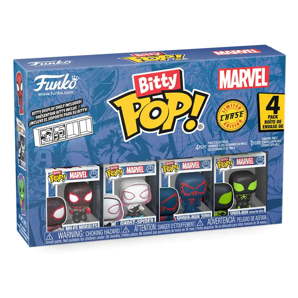 Figurină de vinil Bitty Funko POP Marvel Spider-Man Miles 4 buc Morales poza produsului
