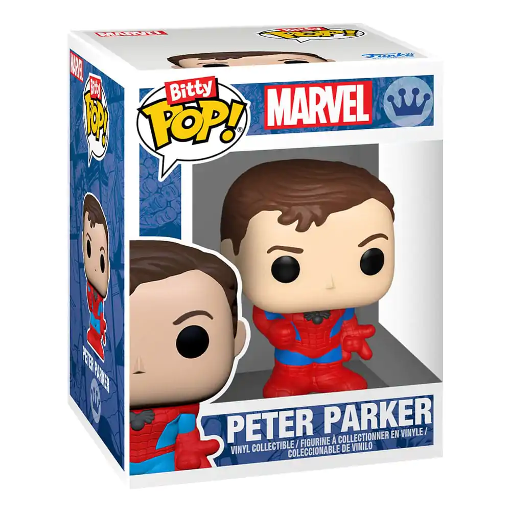 Bitty Funko POP Marvel Spider-Man Figurina Vinil 4 buc Parker Split poza produsului