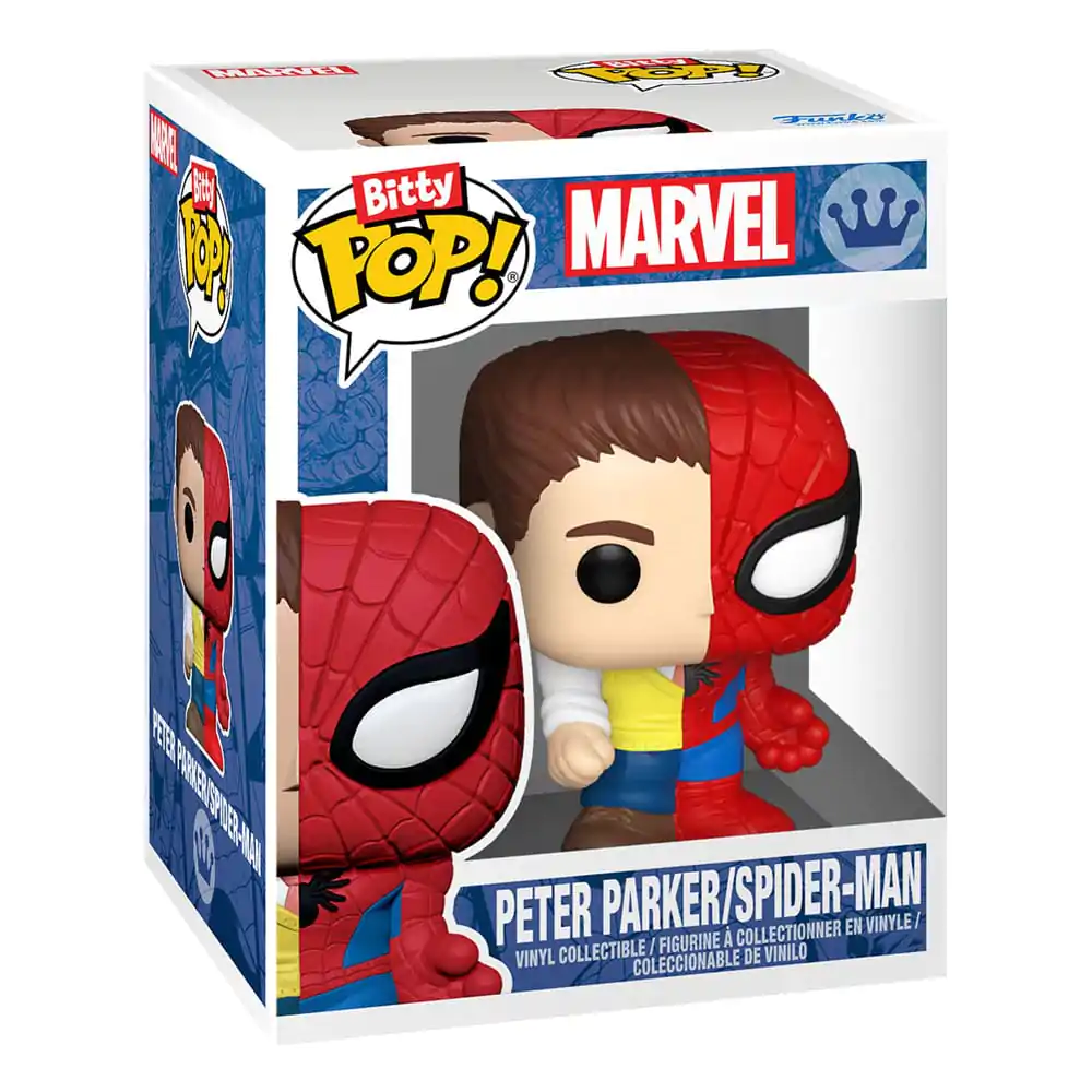 Bitty Funko POP Marvel Spider-Man Figurina Vinil 4 buc Parker Split poza produsului