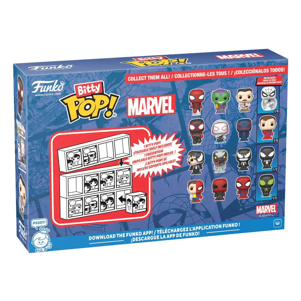 Bitty Funko POP Marvel Spider-Man Vinyl Figure set de 4 Venom poza produsului