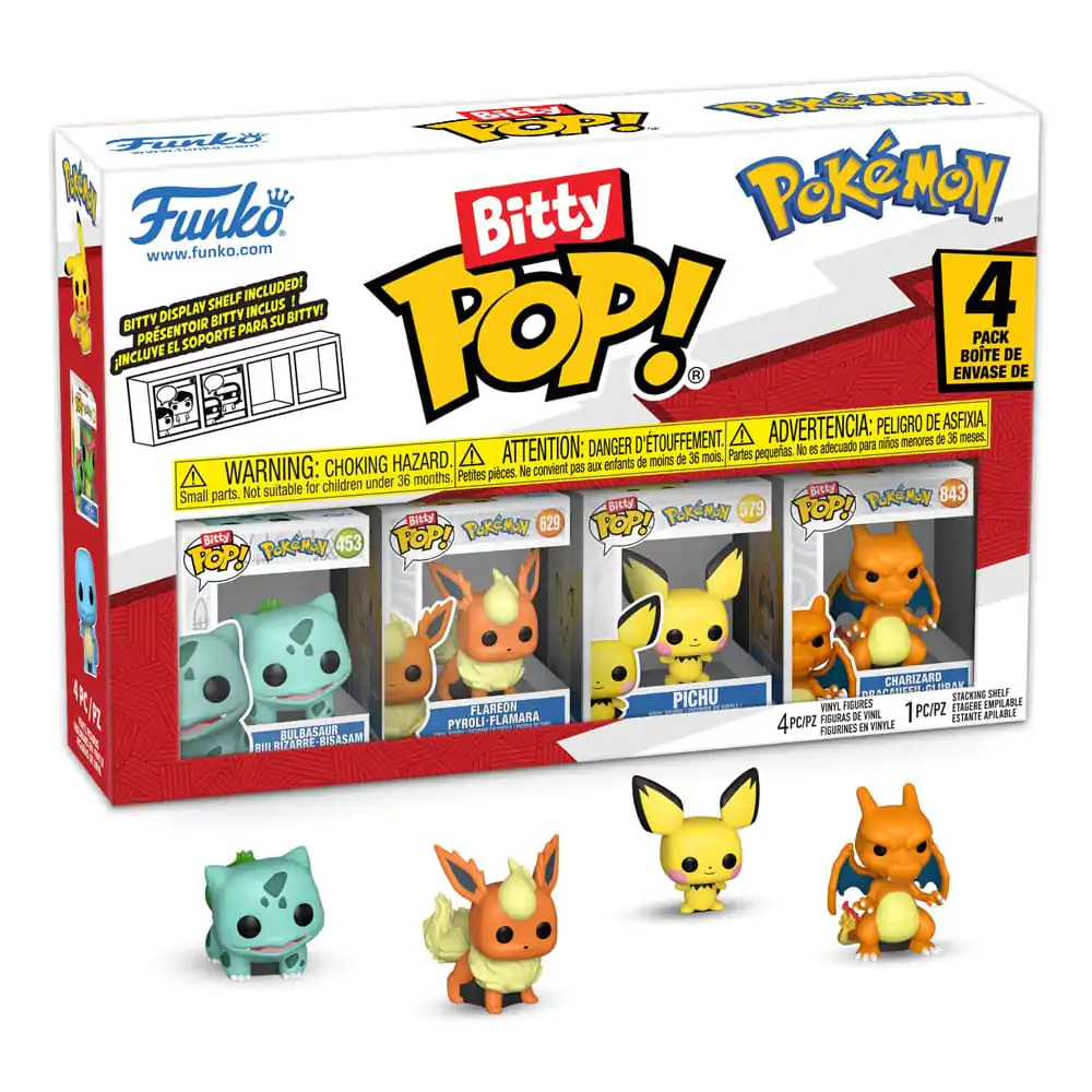 Bitty Funko POP Pokemon Vinyl Figure Set de 4 Bulbasaur poza produsului