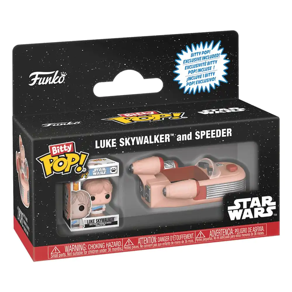 Bitty Pop figurina Rides Star Wars Luke Skywalker si Speeder poza produsului