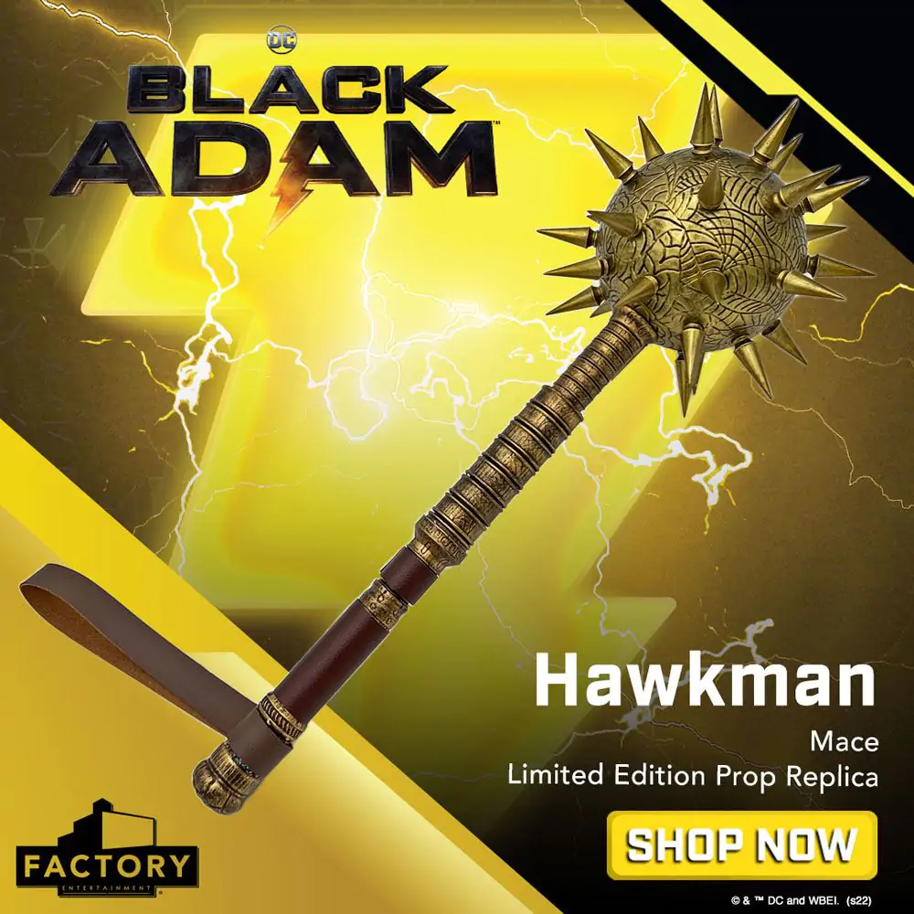 Black Adam Replica 1/1 Mace Hawkman Ediție Limitată 50 cm poza produsului