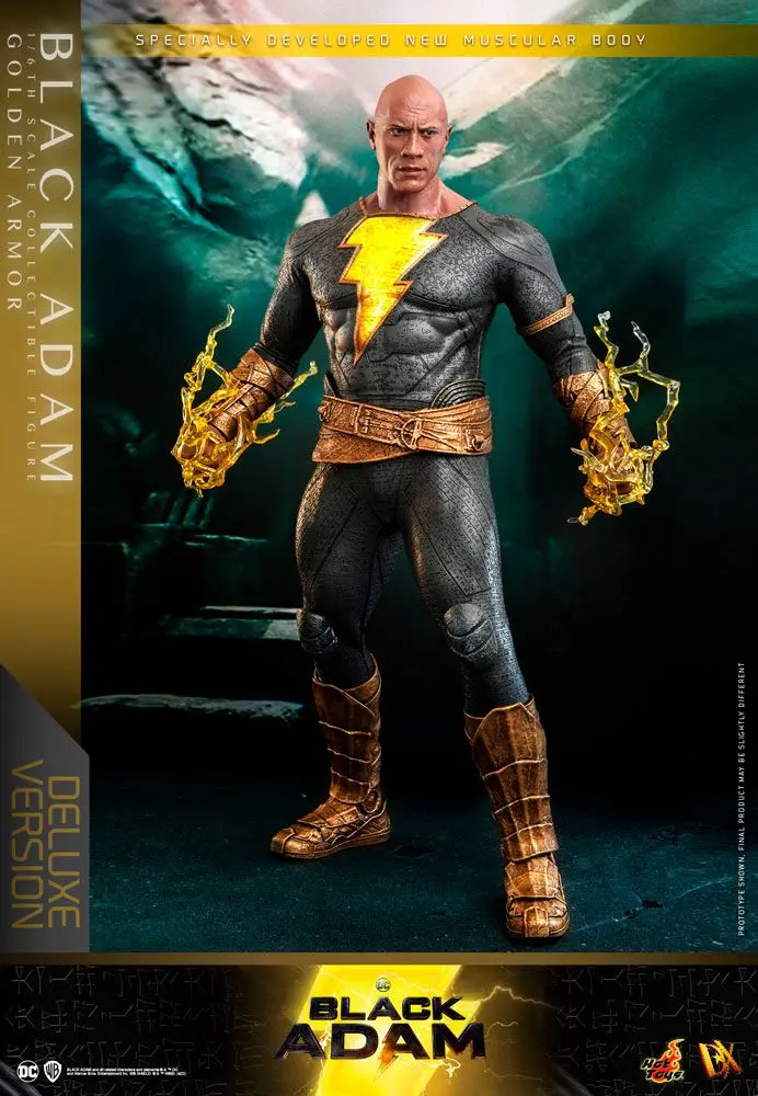 Figurină de acțiune Black Adam DX 1/6 Black Adam (Armură Aurie) Versiune Deluxe 33 cm poza produsului