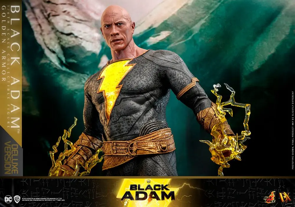 Figurină de acțiune Black Adam DX 1/6 Black Adam (Armură Aurie) Versiune Deluxe 33 cm poza produsului