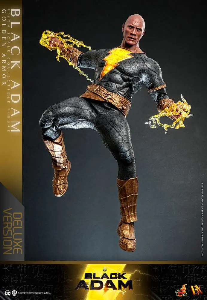 Figurină de acțiune Black Adam DX 1/6 Black Adam (Armură Aurie) Versiune Deluxe 33 cm poza produsului