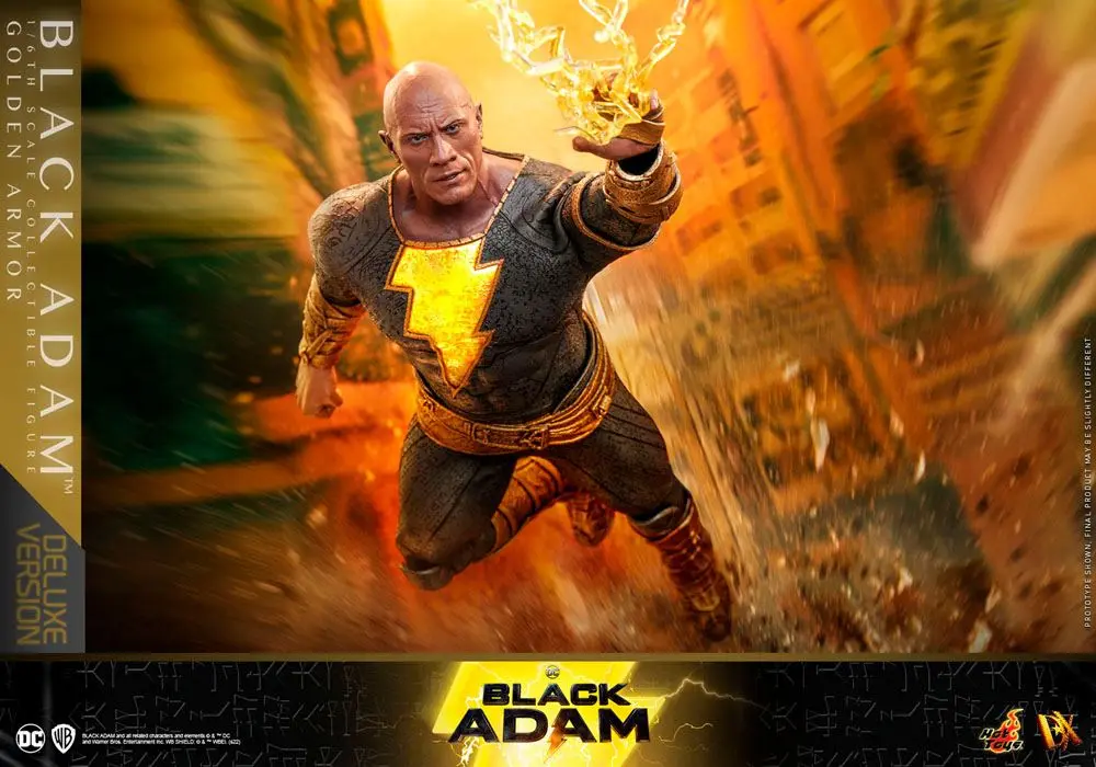 Figurină de acțiune Black Adam DX 1/6 Black Adam (Armură Aurie) Versiune Deluxe 33 cm poza produsului