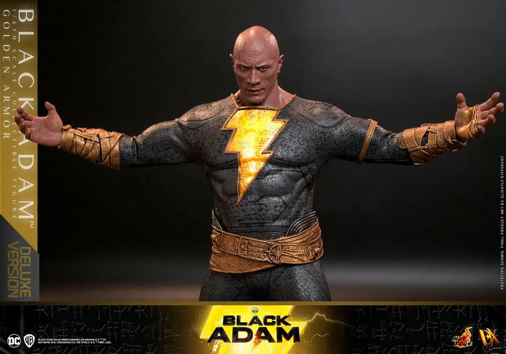 Figurină de acțiune Black Adam DX 1/6 Black Adam (Armură Aurie) Versiune Deluxe 33 cm poza produsului