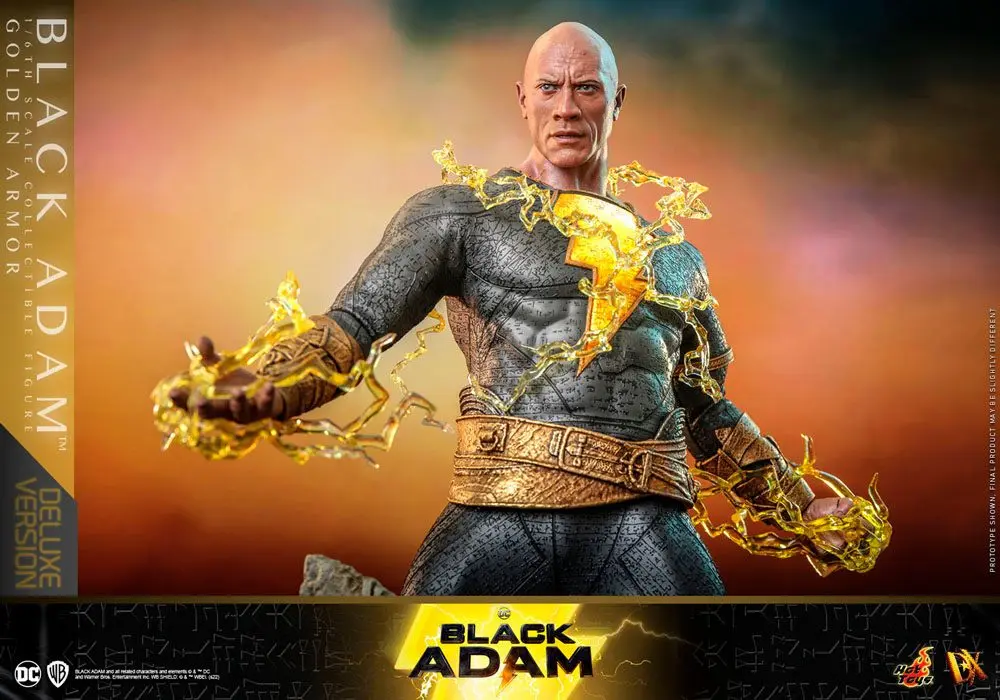 Figurină de acțiune Black Adam DX 1/6 Black Adam (Armură Aurie) Versiune Deluxe 33 cm poza produsului