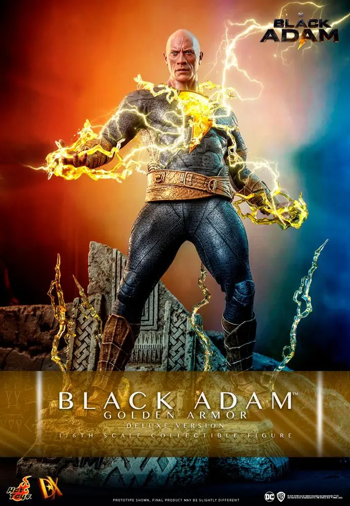 Figurină de acțiune Black Adam DX 1/6 Black Adam (Armură Aurie) Versiune Deluxe 33 cm poza produsului