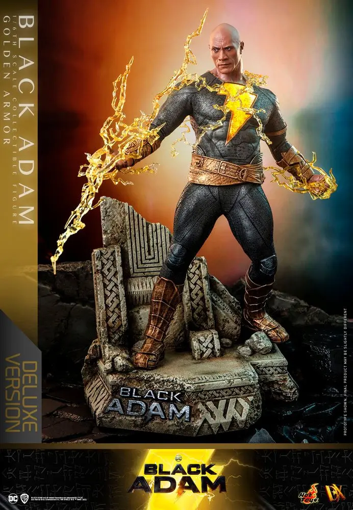 Figurină de acțiune Black Adam DX 1/6 Black Adam (Armură Aurie) Versiune Deluxe 33 cm poza produsului