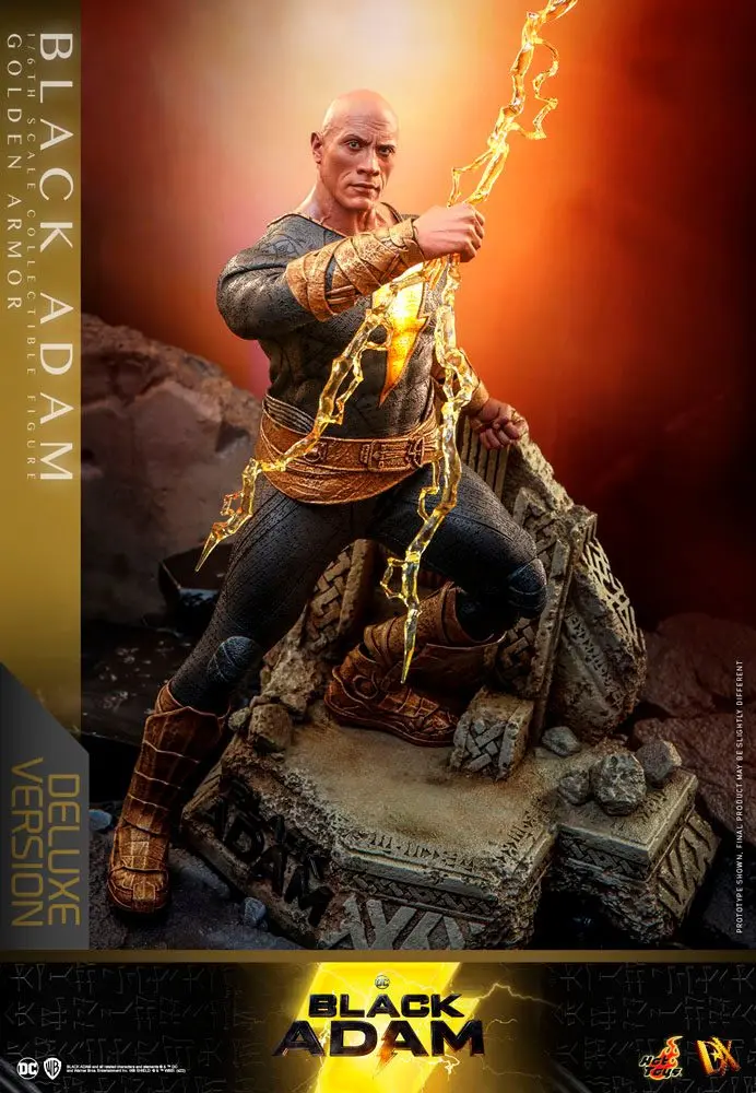 Figurină de acțiune Black Adam DX 1/6 Black Adam (Armură Aurie) Versiune Deluxe 33 cm poza produsului