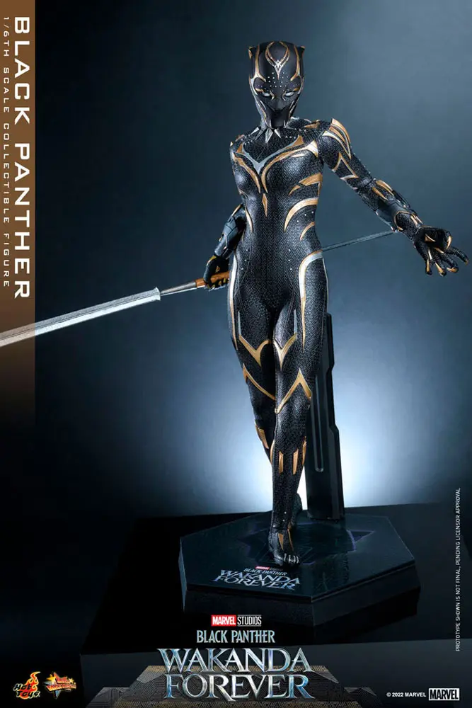 Black Panther: Wakanda Forever Movie Masterpiece Figurina de Acțiune 1/6 Black Panther 28 cm poza produsului