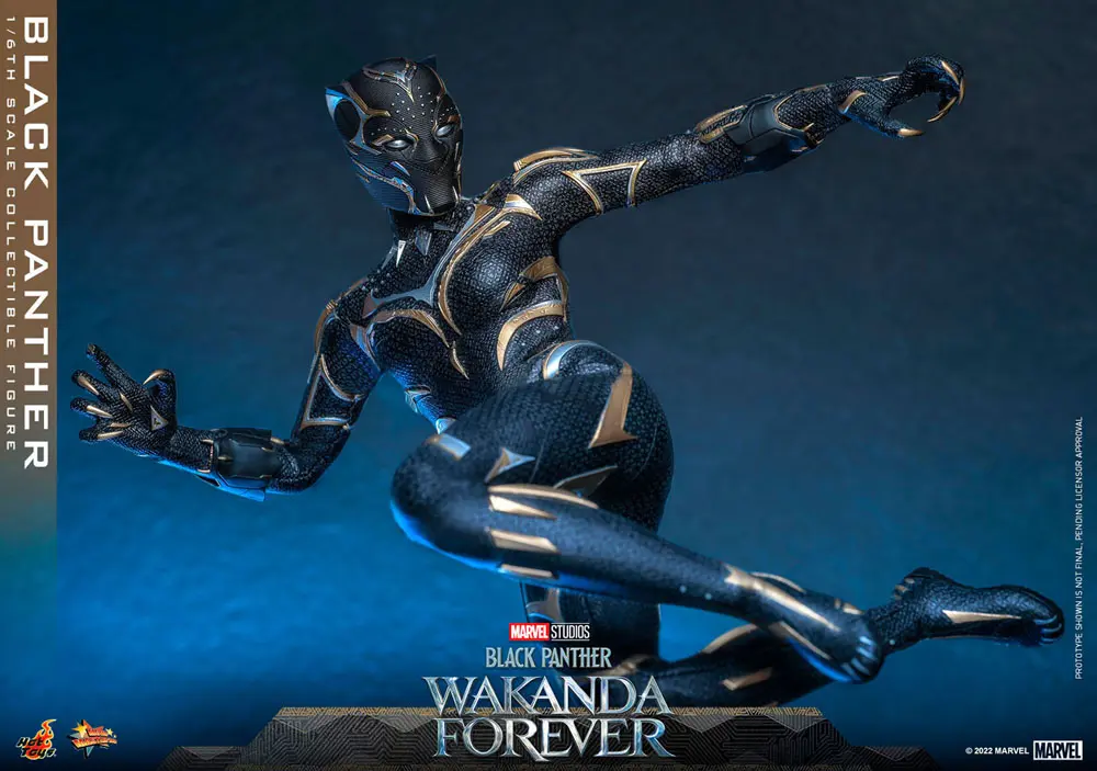 Black Panther: Wakanda Forever Movie Masterpiece Figurina de Acțiune 1/6 Black Panther 28 cm poza produsului