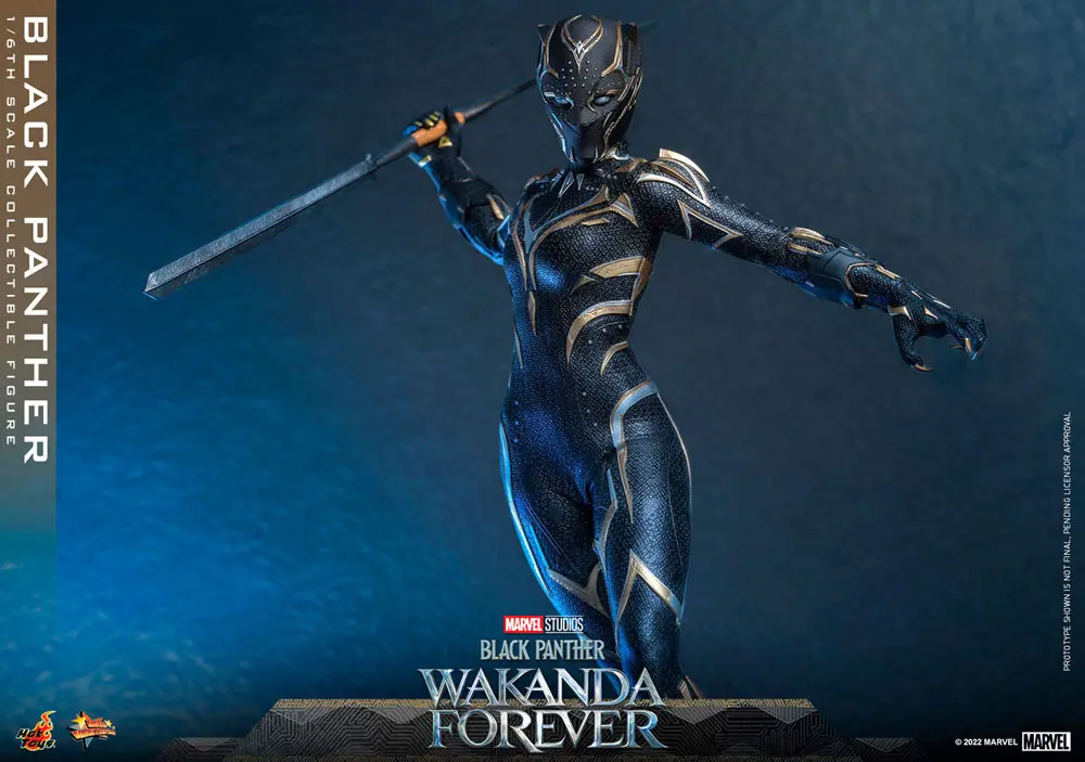 Black Panther: Wakanda Forever Movie Masterpiece Figurina de Acțiune 1/6 Black Panther 28 cm poza produsului