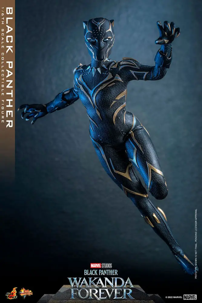 Black Panther: Wakanda Forever Movie Masterpiece Figurina de Acțiune 1/6 Black Panther 28 cm poza produsului