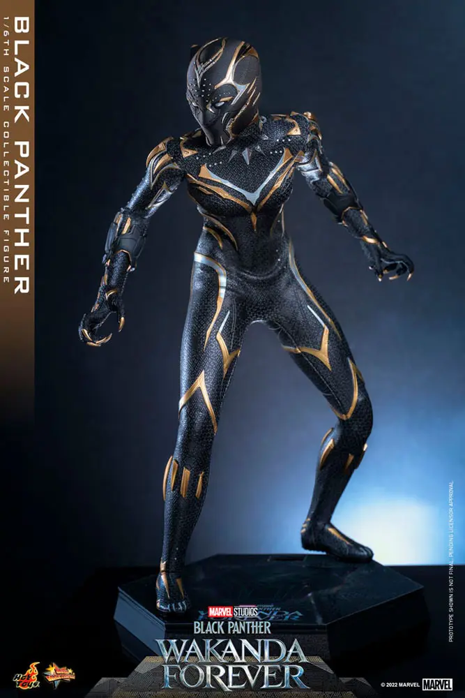 Black Panther: Wakanda Forever Movie Masterpiece Figurina de Acțiune 1/6 Black Panther 28 cm poza produsului