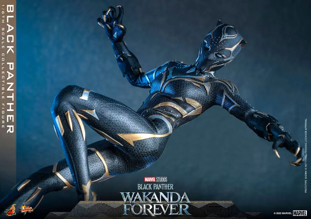 Black Panther: Wakanda Forever Movie Masterpiece Figurina de Acțiune 1/6 Black Panther 28 cm poza produsului