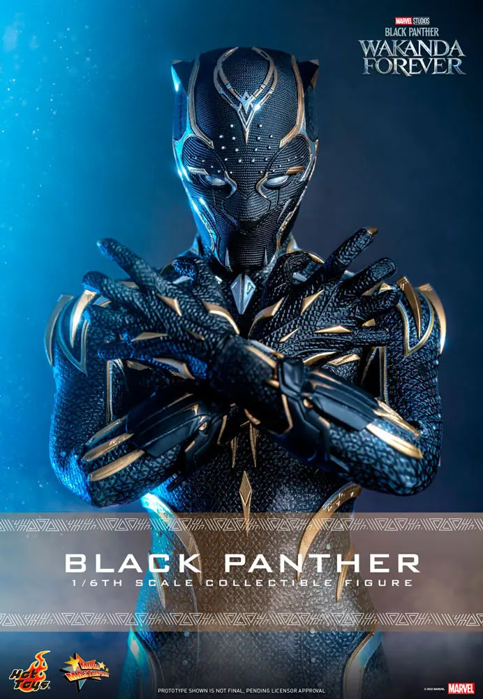 Black Panther: Wakanda Forever Movie Masterpiece Figurina de Acțiune 1/6 Black Panther 28 cm poza produsului