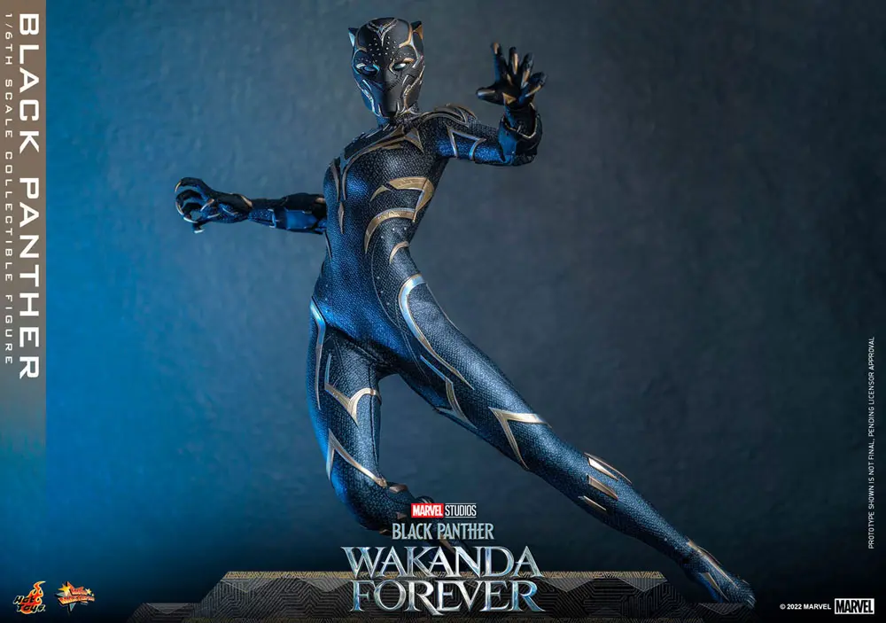 Black Panther: Wakanda Forever Movie Masterpiece Figurina de Acțiune 1/6 Black Panther 28 cm poza produsului