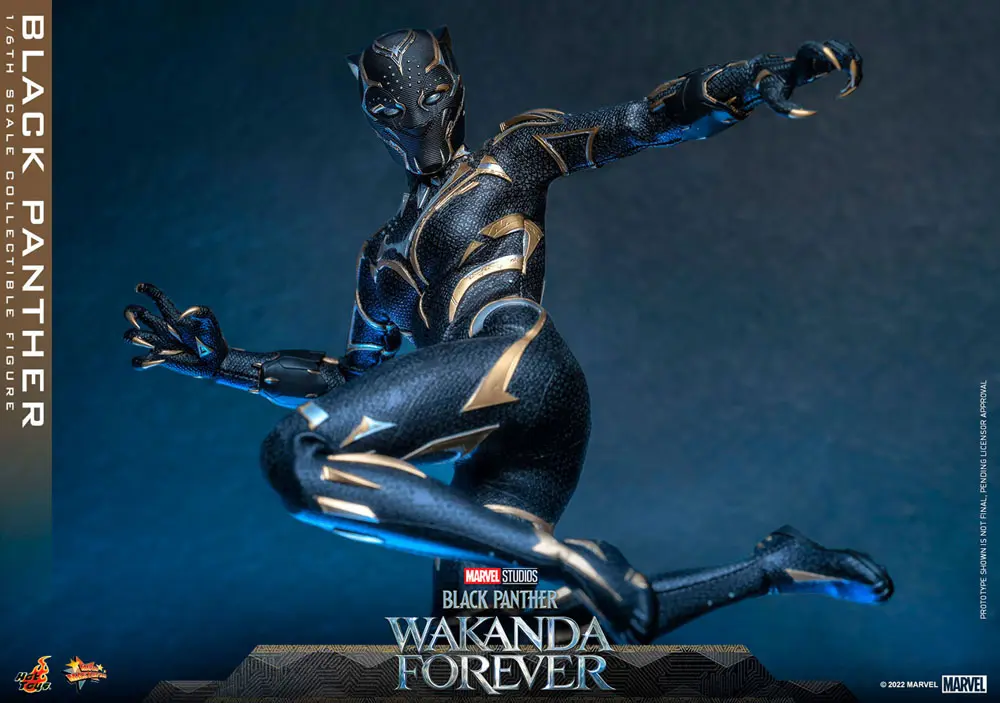 Black Panther: Wakanda Forever Movie Masterpiece Figurina de Acțiune 1/6 Black Panther 28 cm poza produsului