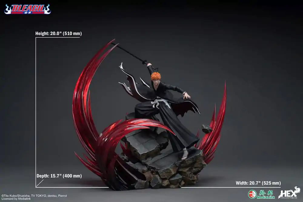 Bleach Elite Dynamic Statuie 1/6 Ichigo Kurosaki 51 cm poza produsului