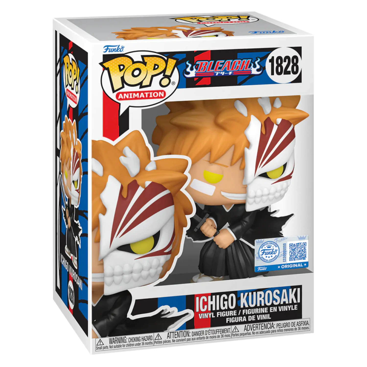 Bleach Funko POP! Animation Figurină din vinil Ichigo with Half Mask Exclusive 9 cm [AMBALAJ DETERIORAT] poza produsului