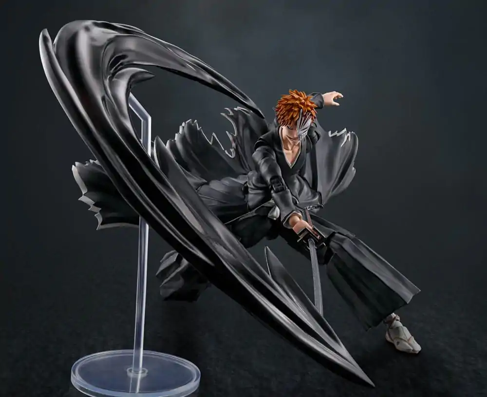 Bleach S.H. Figuarts Figurina de acțiune Ichigo Kurosaki Getsugatensho 15 cm poza produsului