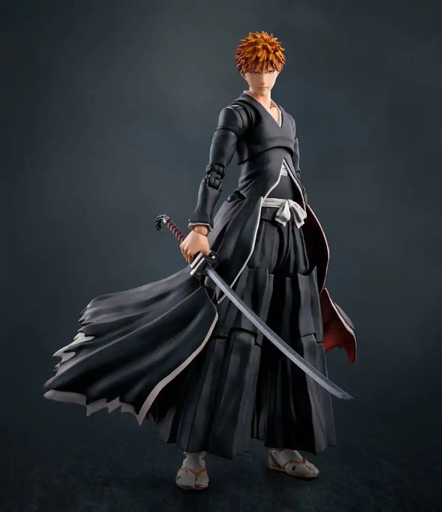 Bleach S.H. Figuarts Figurina de acțiune Ichigo Kurosaki Getsugatensho 15 cm poza produsului