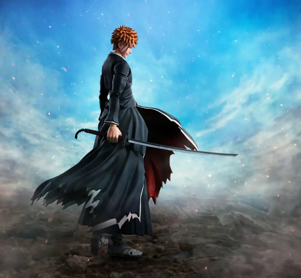 Bleach S.H. Figuarts Figurina de acțiune Ichigo Kurosaki Getsugatensho 15 cm poza produsului