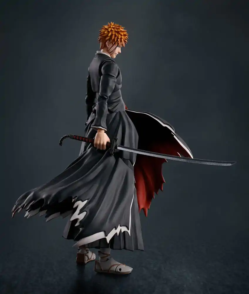 Bleach S.H. Figuarts Figurina de acțiune Ichigo Kurosaki Getsugatensho 15 cm poza produsului