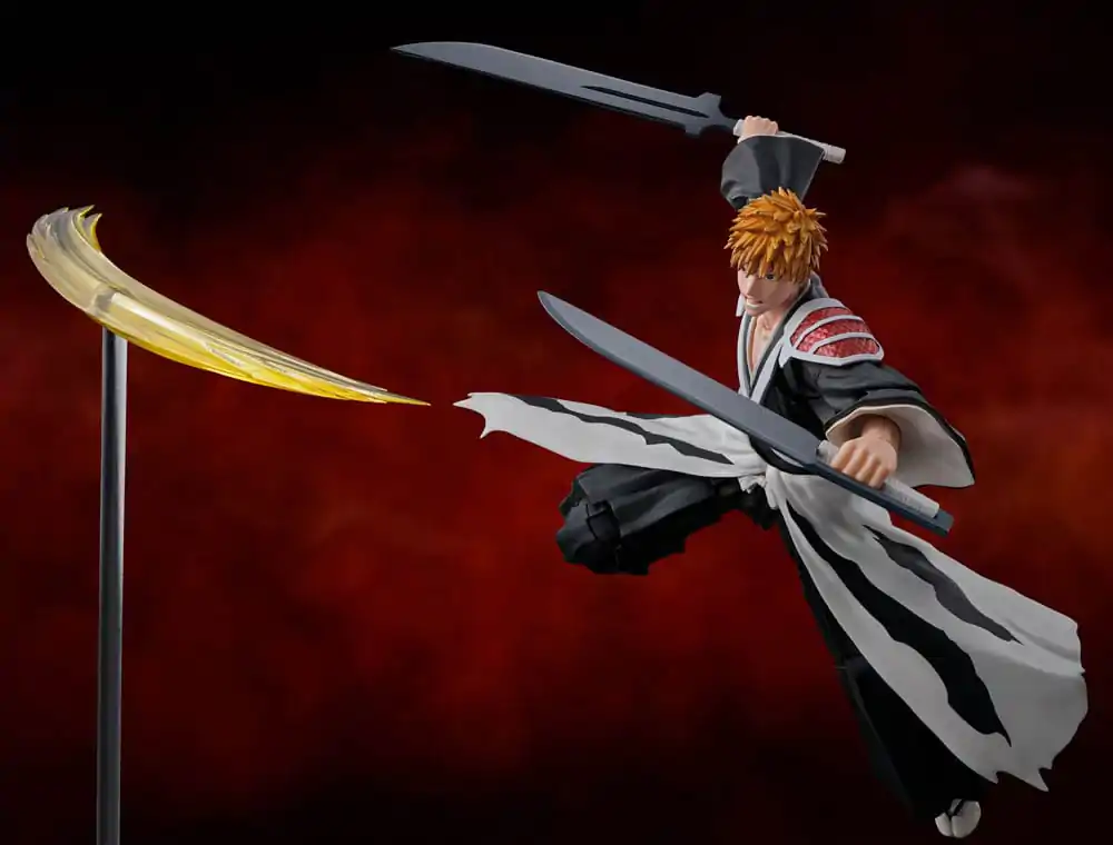 Bleach: Thousand-Year Blood War S.H. Figuarts figurină de acțiune Ichigo Kurosaki Dual Zangetsu 16 cm poza produsului