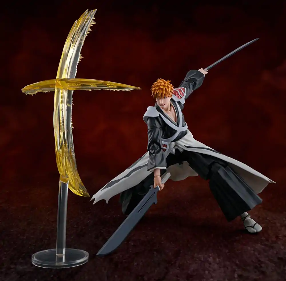 Bleach: Thousand-Year Blood War S.H. Figuarts figurină de acțiune Ichigo Kurosaki Dual Zangetsu 16 cm poza produsului